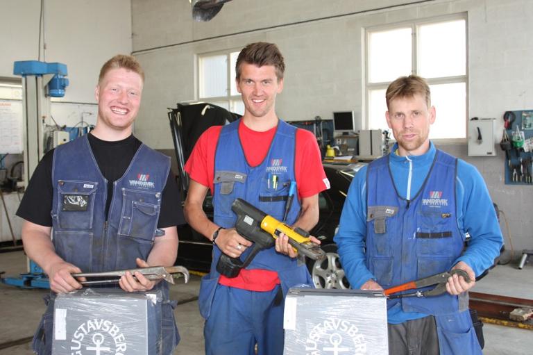 Bilde av rørleggere fra Vandsvik mek. verkstad